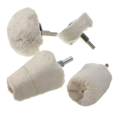 Noemon Customized Size Wool Felt Bobs Grinding Wheel Jewelry Polishing Cotton Buff Pad Mop Wheel For Drill